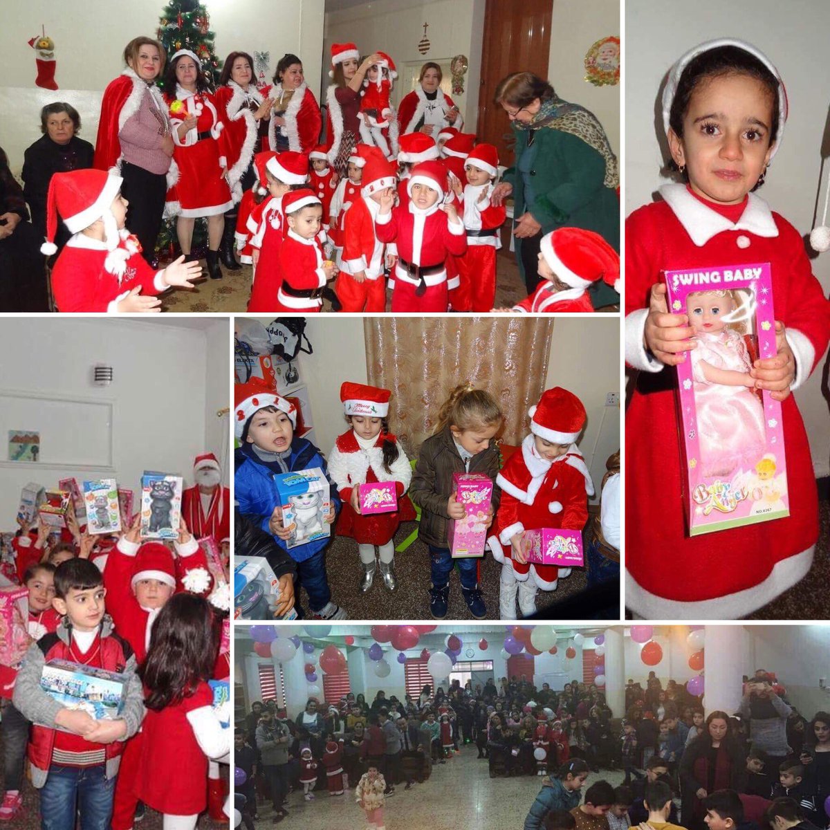 iraqichristian's tweet photo. #ICRC10 Success Story #Christmas 2016, 1,000 #refugee #children in #Duhok & #Erbil #Iraq received presents #Nineveh
https://t.co/knDkML8mp8 https://t.co/XERy7N0nUF
