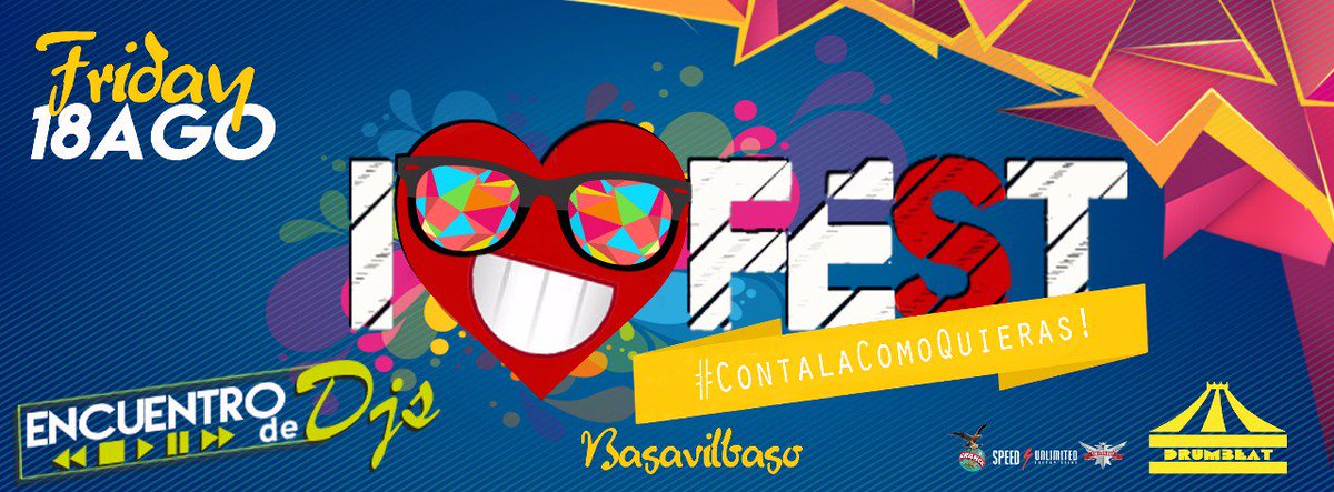 MatyBouchet's tweet photo. ๐ Este #Vier18Ago vuelve la mejor Fiesta de la zona!!! IโคFest ๐ฑ๐ฃ๐ฅ๐ #EncuentroDeDjs #TodaLaZonaPresente #ContalaComoQuieras ๐ RT ๐ https://t.co/GPtAce7GAG