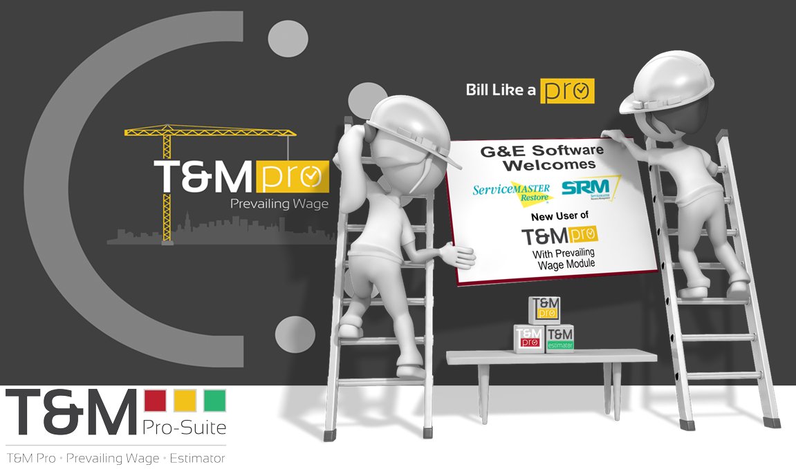 TMPLUSII's tweet photo. I want to welcome ServiceMaster Restore SRM by Gilmore. New Users of T&M Pro the Property Loss Industry's Leading T&M Software. #TMPRO https://t.co/aaEYrs5Omv