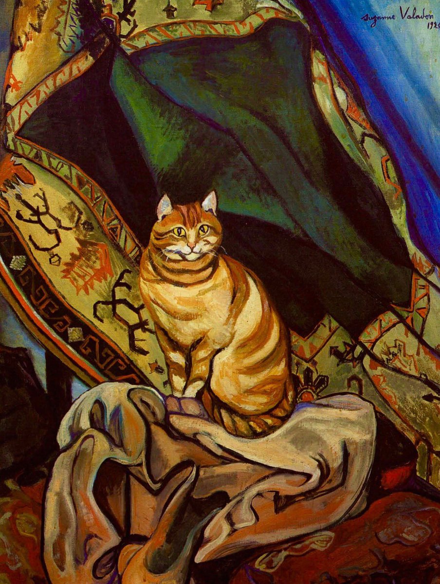 artnimals's tweet photo. Happy #InternationalCatDay! 😺🎉 

Suzanne Valadon (1865 - 1938), #Painting of Raminou the #cat

Retweet if you're a #CatLover! https://t.co/pCnakOIN2c