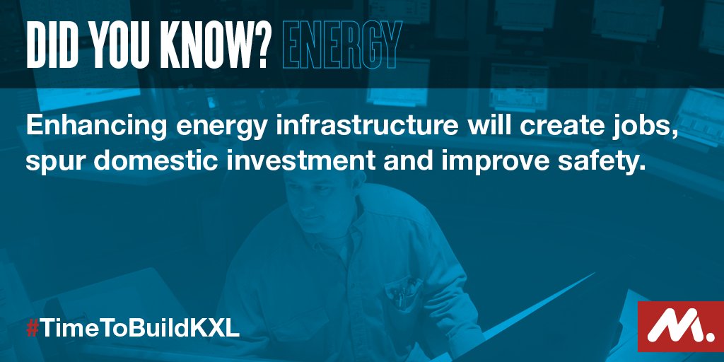 ShopFloorNAM's tweet photo. It's #TimeToBuildKXL. The #KeystoneXL pipeline is needed focus on our energy infrastructure. Show your support: https://t.co/kLI2Y4hh7N https://t.co/NWulnf8GYc