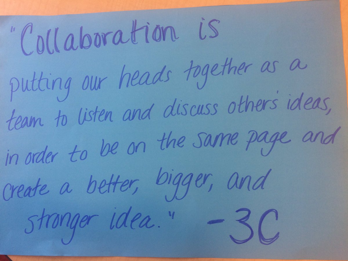 Condors3c's tweet photo. Q2: What does collaboration look like? (See 3C's A2 here!) #AELincoln #glocul @VBradham @AseltineSuzanne https://t.co/T8xt0UgSVL