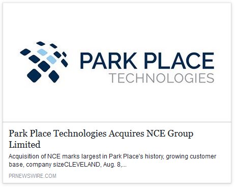 NCEUSA's tweet photo. Park Place Acquires NCE Group: https://t.co/Uxu2xq1B5q #parkplacetechnologies #data #datacenter #sandiegotech https://t.co/0gFvpbXnj4