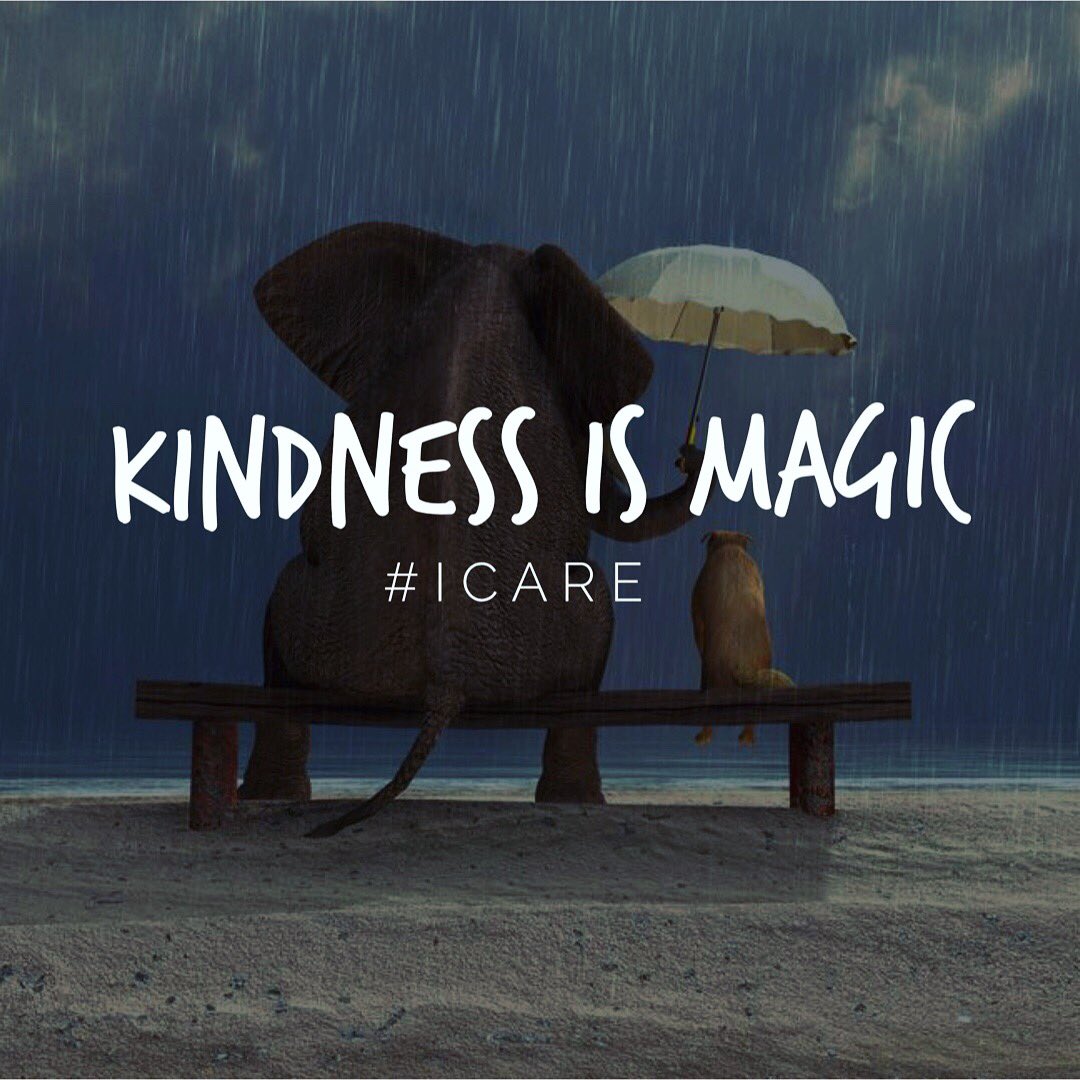 Kindness is magic 💙 #icare