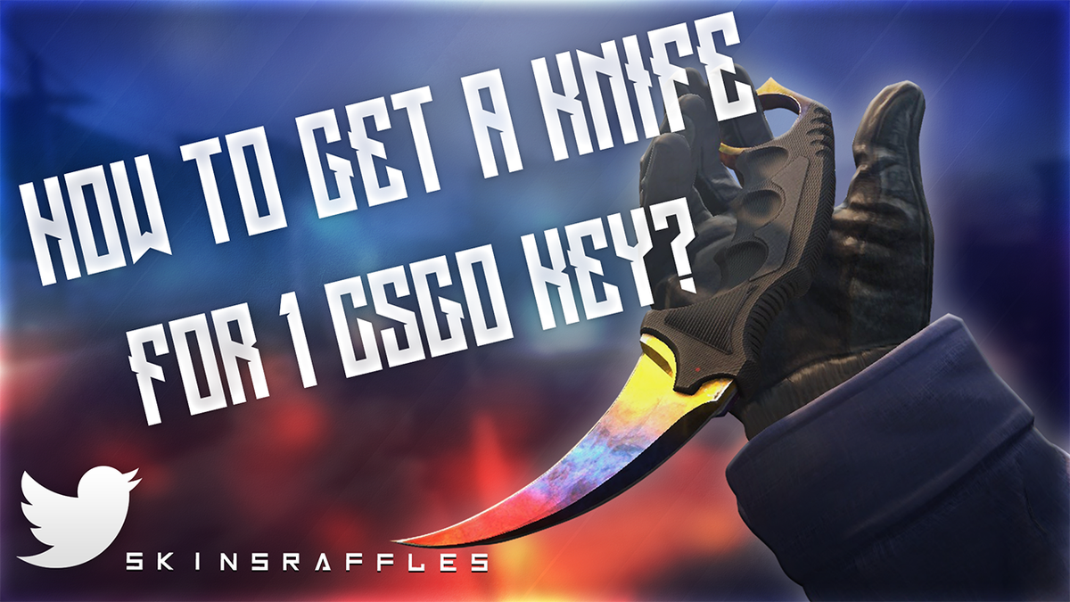 Win a knife with just 1 key with <a href="/SkinsRaffles/">SkinsRaffles</a>!
Their first raffle is LIVE! RT+Follow them!
youtube.com/watch?v=qfZy7q…