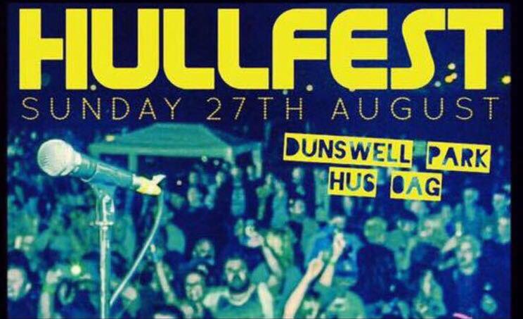 Pleased to announce we'll be playing HullFest on 27 August!