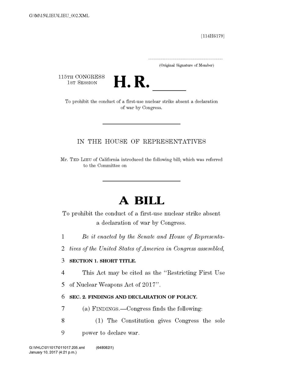 hsimoneau's tweet image. Let's get Bill of Nuclear First Strike approved to save the world