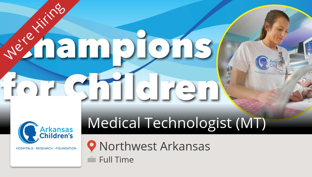 LauraSpies16's tweet photo. #Medical #Technologist (MT) https://t.co/OtSEA7Crgu #ChampionsForChildren https://t.co/1ozMn8SJ1V