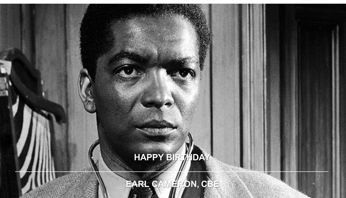 TheeRecluse's tweet photo. Happy 100th Birthday to Earl Cameron,  CBE. #HappyBirthday #Pioneer #EarlCameron  #DoctorWho #ThunderBall #Inception https://t.co/2zGjuQ9oSM