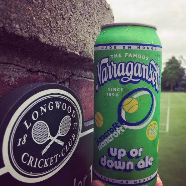 beerpulse's tweet photo. .@GansettBeer Bancroft Up or Down Ale pays homage to Bancroft Tennis Company

https://t.co/3YbKtq8bkV #RIbeer #rhodeislandbeer #gansett https://t.co/NApywnUwK6