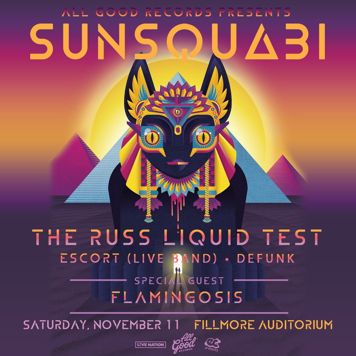 DENVER - NOV 11 ⚠️

Party at The Fillmore!!

w. <a href="/SunSquabi/">SunSquabi</a> <a href="/WeAreEscort/">Escort</a> <a href="/Defunk_Official/">⚡DEFUNK⚡</a> @MrFlamingosis 

Tix: bit.ly/2urK3WI