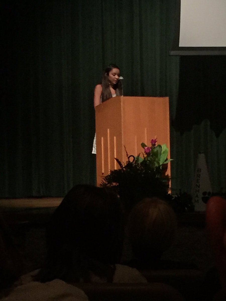 RuizAVID's tweet photo. An awesome CUB leader! Great job Chelsie! @Brenham_StuCo @BrenhamISD #bisdconvocation17 https://t.co/ACiwFxwdQv