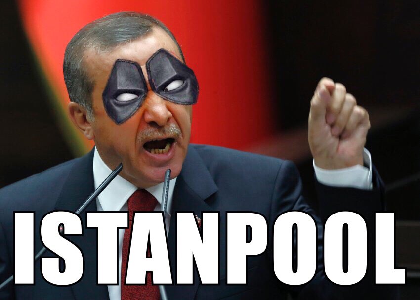 gtorges's tweet photo. The @deadpoolmovie got a Turkish remake. It's called #Istanpool! 😂
#deadpool #turkey #erdogan #humour #fun https://t.co/EOeWgvsGcQ