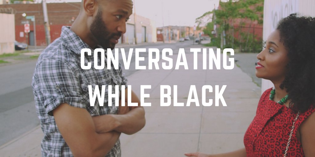 Blavity's tweet photo. Have you seen #ConversatingWhileBlack yet? Make sure a watch this engaging and authentic new series now: https://t.co/hHxqXksGGr https://t.co/yfsoXKGkqj