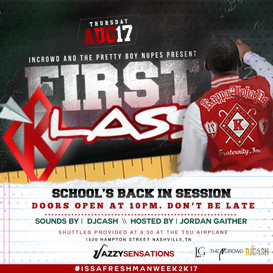 LaSaneTheGreat's tweet photo. Them Pretty Boy Nupes and InCrowd Presents First Klass 👌🏾💎🌹✈️Thursday 8/17
Shuttles Leave @ 9:31
Don't be late 😈
#TSU21 #IfYouNotInYouOut https://t.co/yvVhzA0Xgr