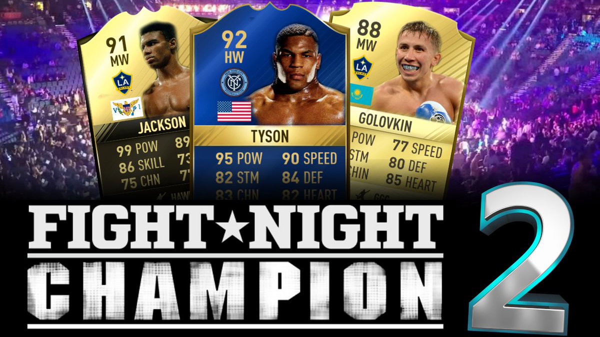 BoxingLegendsTV's tweet photo. Who wants it? #fightnightchampion2 or #Fightnightround5. I made some cards ultimate team style for fun https://t.co/K0roGnxpOE