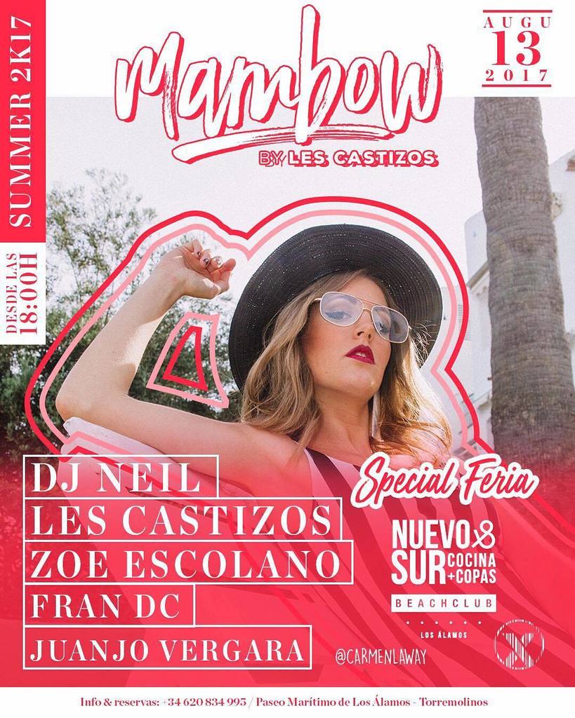BOOOM!! Vuelve la mejor fiesta de La Costa del Sol un domingo más en Nuevo &amp; Sur Beach Club (@nuevoysurbeachclub) ❤️❤️ El cartel estará com…
