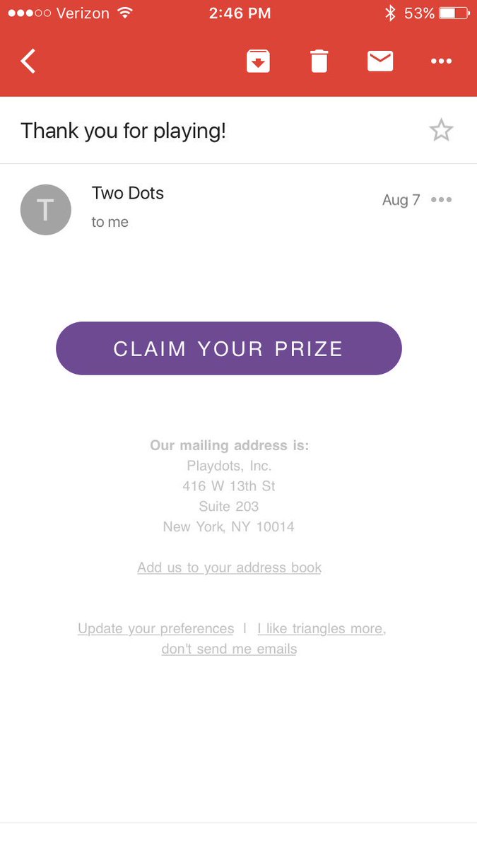 mjmx213's tweet photo. @TwoDots what was the prize? I got an email with dead links https://t.co/aA6WlAvEKk