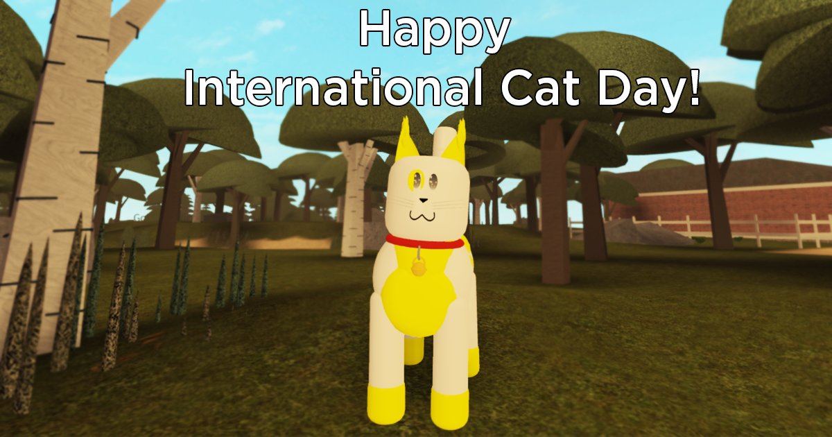 Roblox On Twitter On Internationalcatday Explore And - 