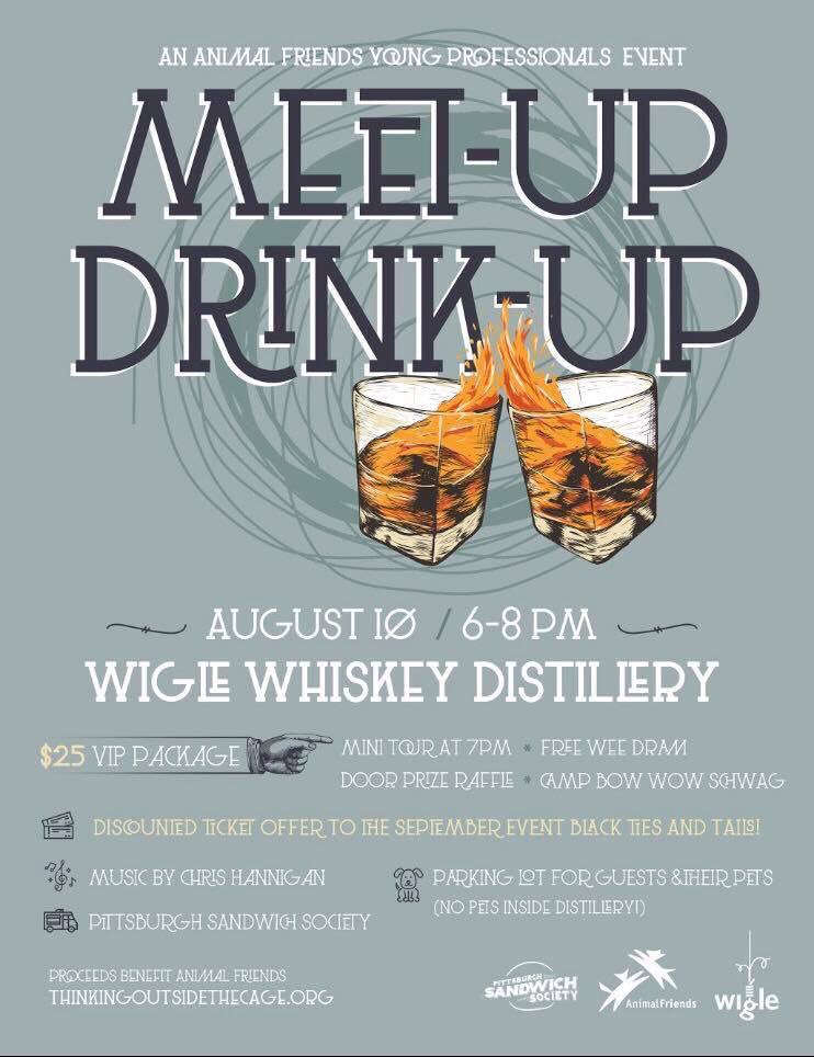 Don't miss this killer fun event with <a href="/Animal_Friends/">Animal Friends</a> <a href="/WigleWhiskey/">Wigle Whiskey</a> and <a href="/pghsandwiches/">PGH Sandwich Society</a> this Thursday! 
facebook.com/events/1473406…