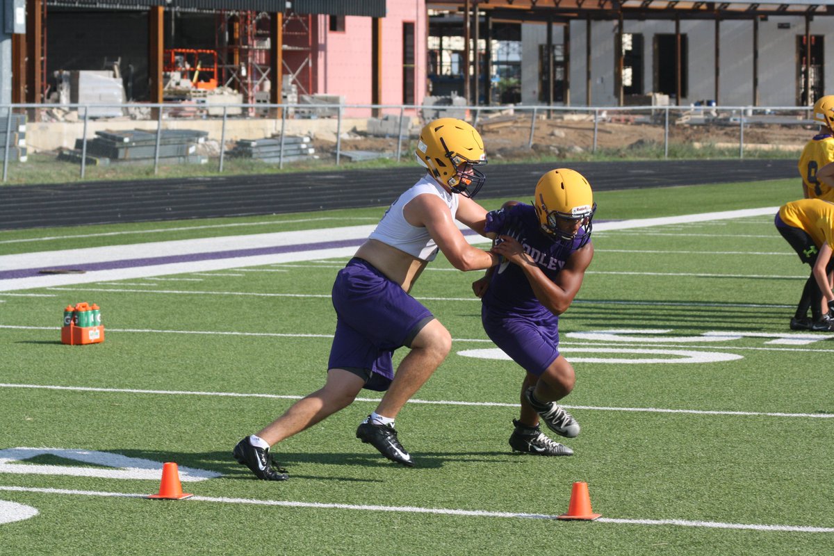 A few photos from Godley's first day of practice yesterday.
