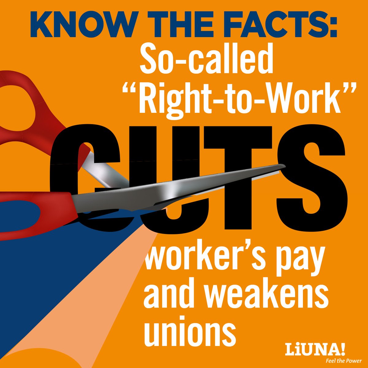 LiUNAchicago's tweet photo. In #righttowork states where dues paying union members subsidize free riders, workers make 1/3 less $$. #righttowork destroys unions. @LIUNA https://t.co/CUxA5YcFUg