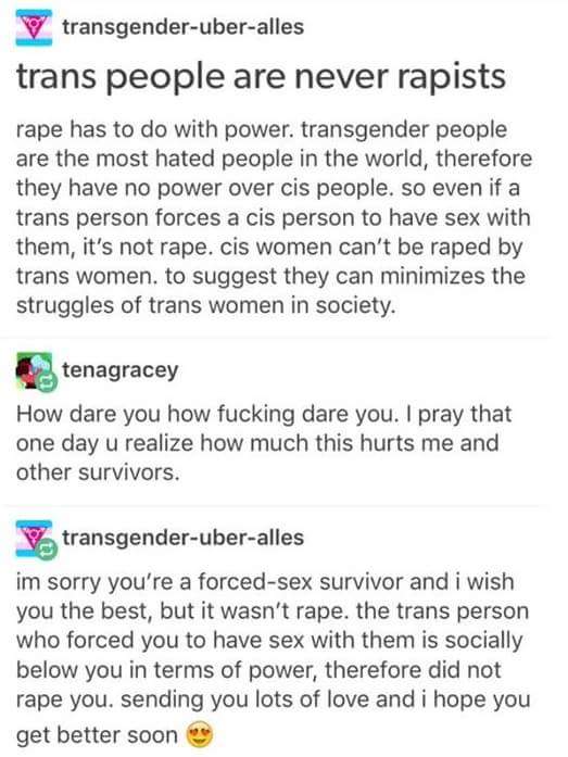 SmashSnowflake's tweet photo. Disgusting 
#trans #RapeCulture #rape #hypocrite #Hypocrisy #liberals #Maga #Snowflake #leftwing #tumblr #Republicans #TransBan #Pathetic https://t.co/NV4vdNmJXg