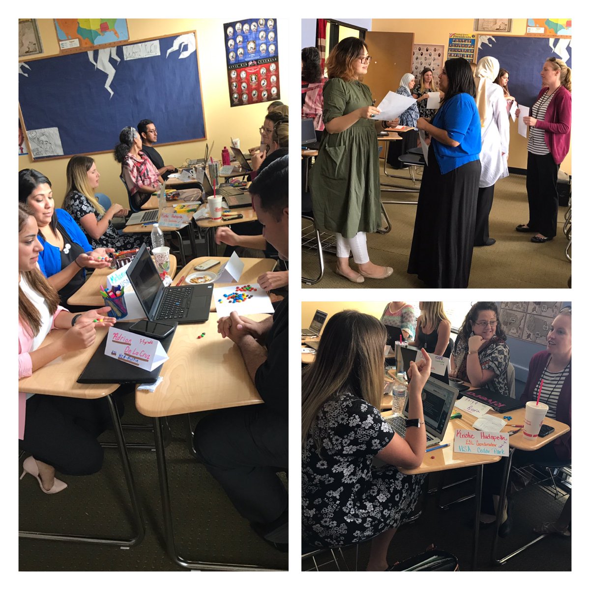ErikaChody's tweet photo. Great conversations taking place at the ESL PLC #HarmonyPLC #HarmonyBack2School2017 https://t.co/ndXID1rQPe