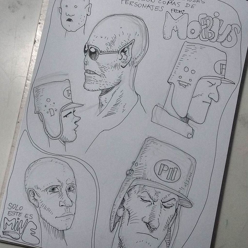 lauliotta's tweet photo. Moebius & Mine .
.
.
#draw #copy #drawing #drawallthetime #moebius #moebiusart #moebiusstyle #ink #faces #art #art… https://t.co/oVfRr55dQf https://t.co/R3WGn3TxG2