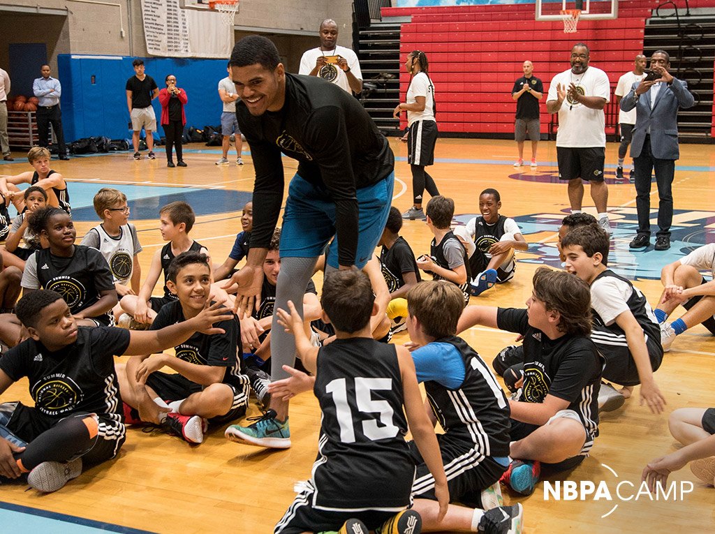 TheNBPA's tweet photo. #TobiasTuesdays at the 1️⃣st #NBPACamp. 

#PlayAsOne https://t.co/7UvGIPAyb4