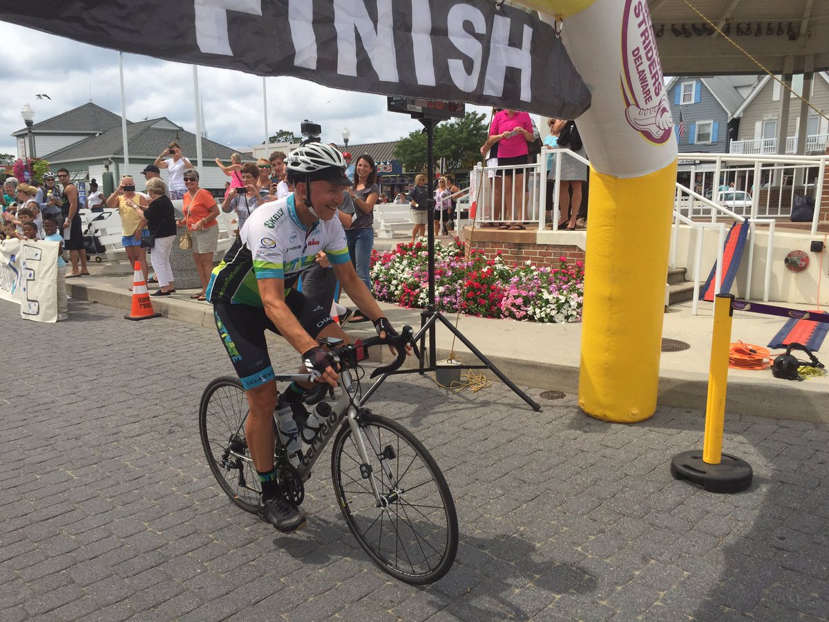 SocialStylate's tweet photo. .@GovernorMarkell ended his bike ride across America for @MotivateTFS in #RehobothBeach this afternoon. #KeepingUpWithJack #netDE https://t.co/BymGHTTKrx