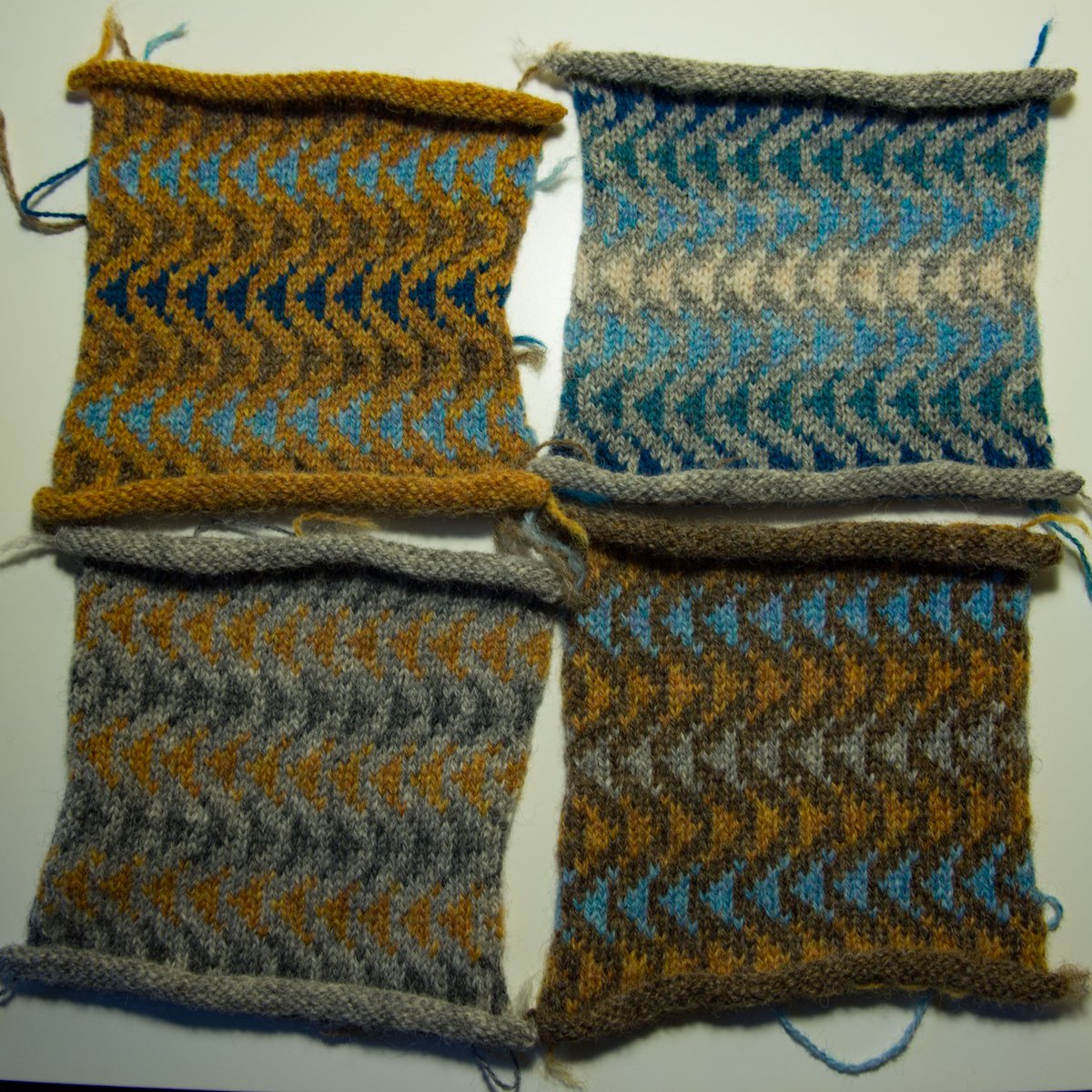 EdinYarnFest's tweet photo. Swatching all the colours for the #Bousta beanie 😂 Which one would you pick? https://t.co/VrP2ldZ6Y3