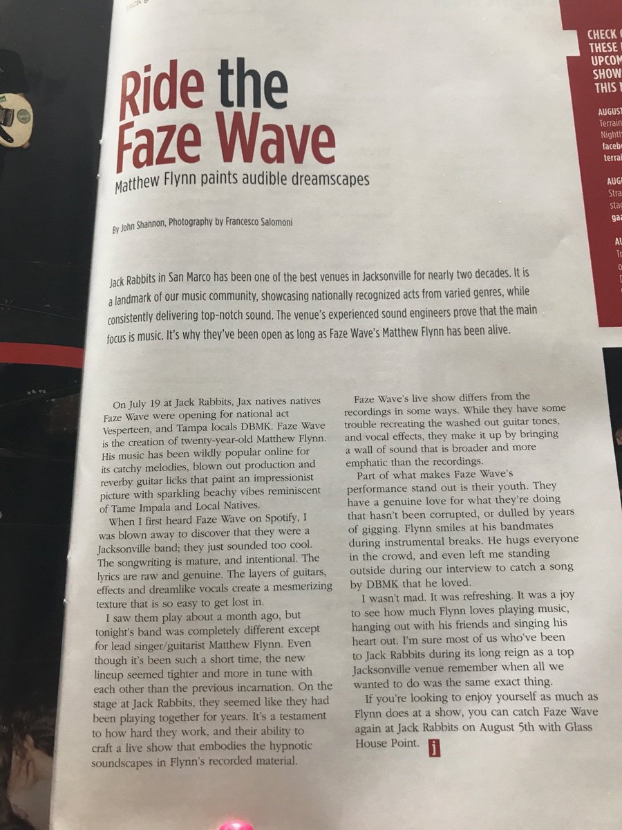 fazewavemusic's tweet photo. New songs 
New videos 
New me baby 
Also this wonderful article in @JackAboutJax https://t.co/CiapLGRYTN