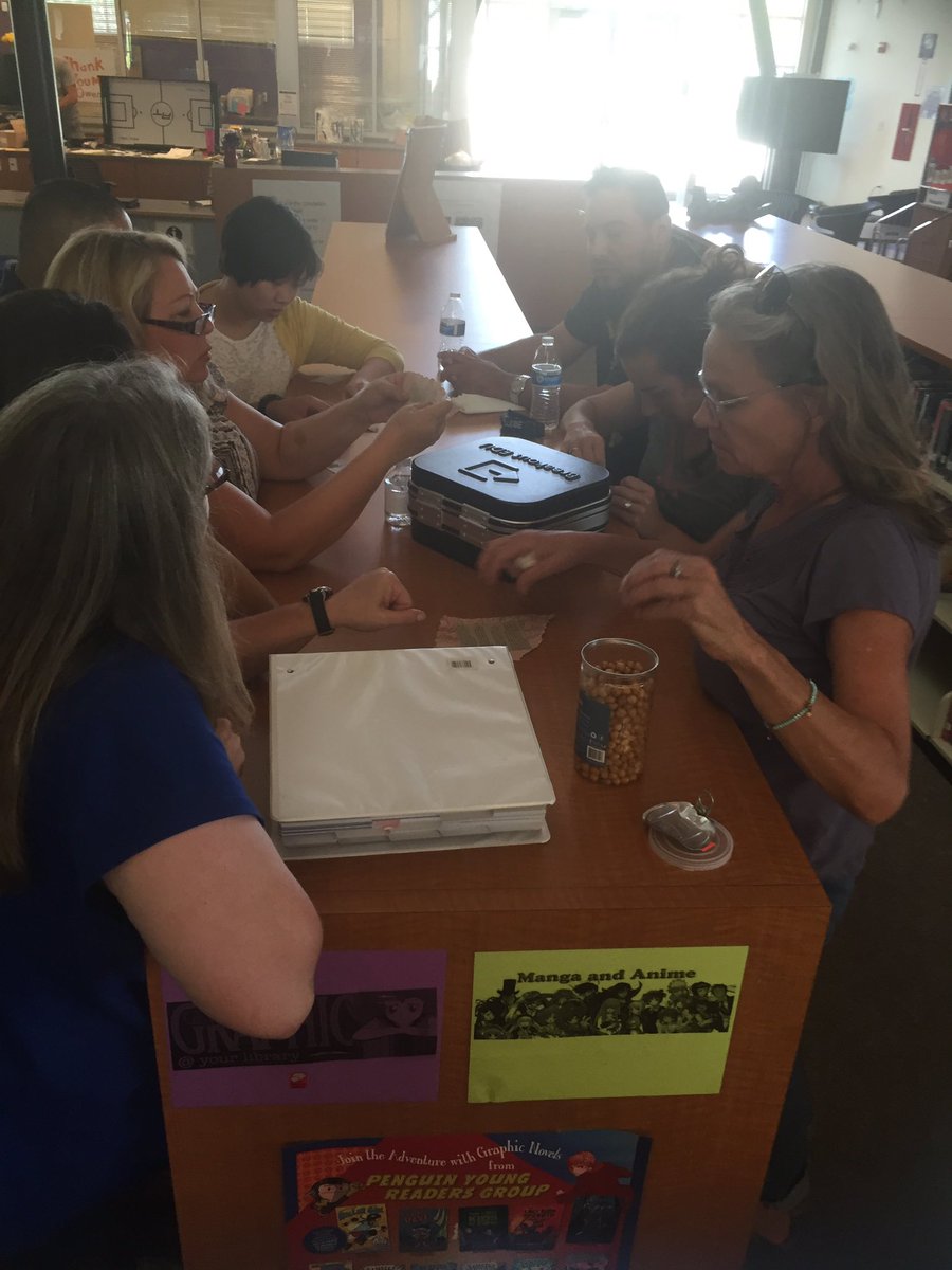 mariamac09's tweet photo. Great Retreat @ArmijoHigh! Ts breaking the code for the Educational Booty! #TLAP @KristenWitt13 @CoreyKrisc @SheilaB_Smith #fsusdteachLAP https://t.co/mgNE6lvqJD