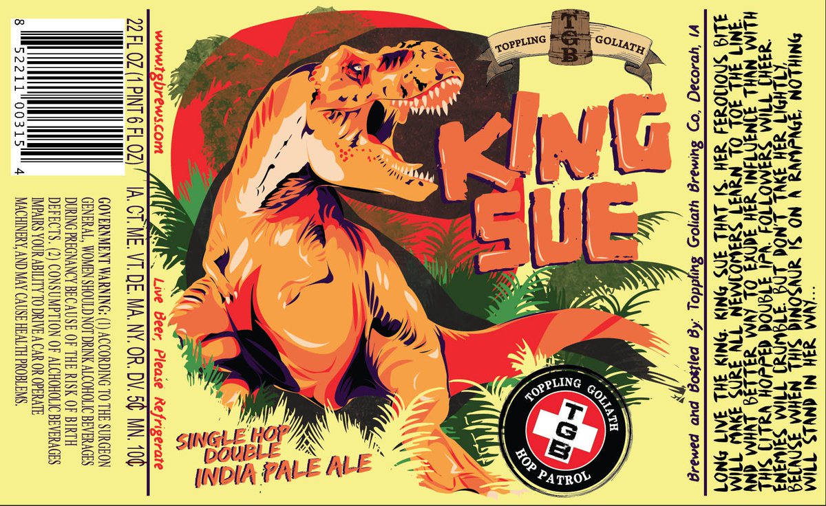 TopTenSLP's tweet photo. This King has returned! King Sue from @TGBrews is back in stock! Happy #TopplingTuesday! #KingSue https://t.co/MIHYH39y7X