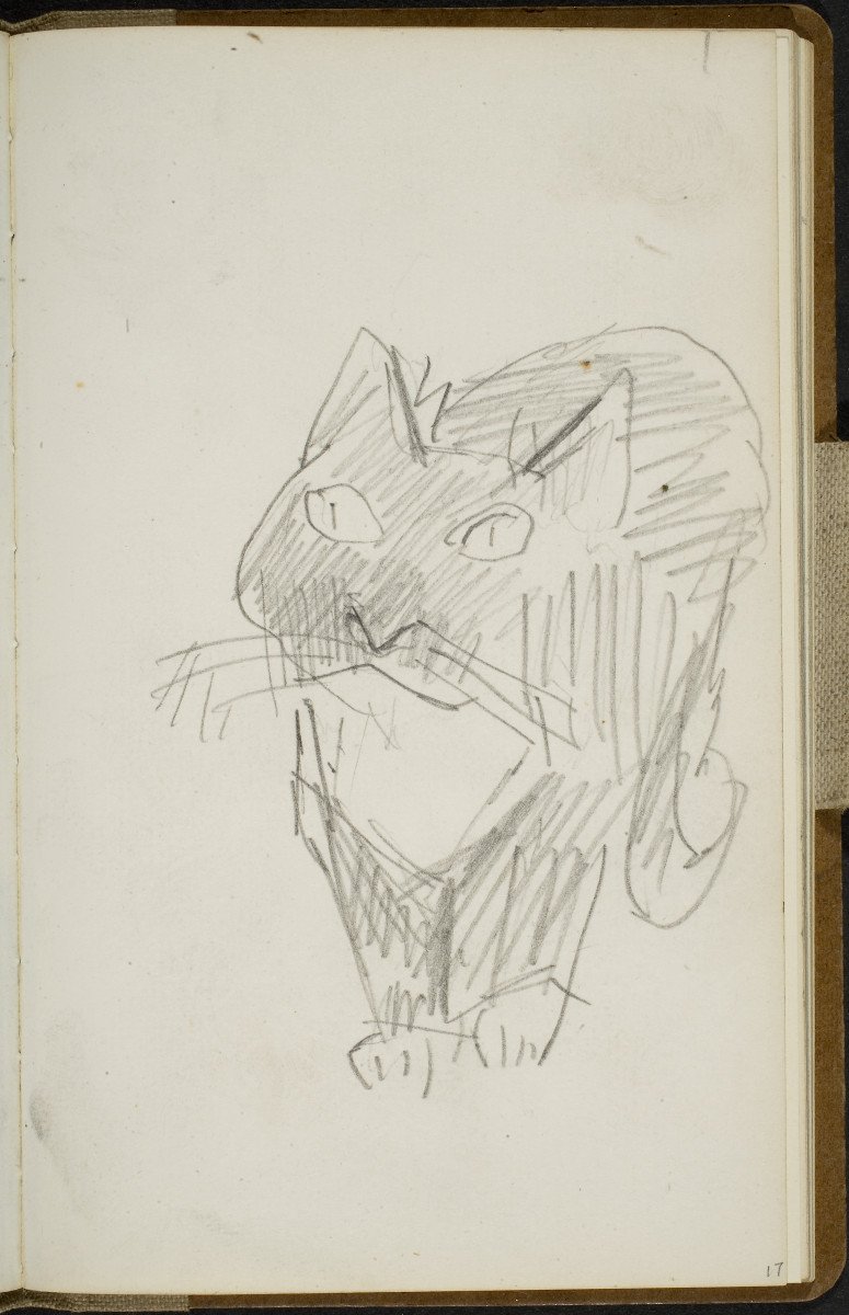 ngadc's tweet photo. Celebrate #InternationalCatDay w/ Max Beckmann's "Katze" &amp; Théophile Steinlen's "Winter: Cat on a Cushion (L'hiver: Chat sur un coussin)." 🐱 https://t.co/JR8gXqm8Ig