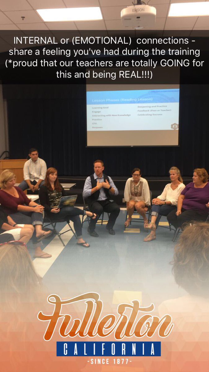 annkozma723's tweet photo. .@weskriesel helps #fsdlearns Ts FIND a way to facilitate discussion, build community and make authentic connections @FullertonSD #PDsnaps https://t.co/DLrtYb5kNO