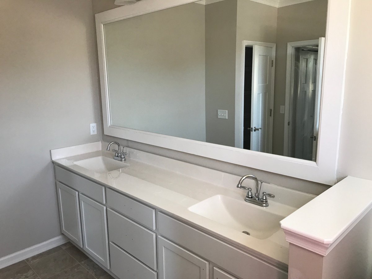 FranciscusHomes's tweet photo. Now that is a master bath vanity!  Look at those wave bowls. You can see them in the Cadenza Model at Promenade@5! #FranciscusHomes https://t.co/SfpseGuefU