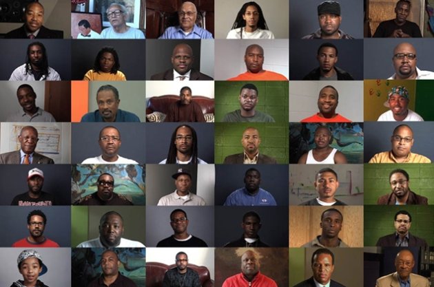 CACollegeofArts's tweet photo. #QuestionBridge at @oaklandmuseumca Sept 29. Impt work by Chris Johnson, @hankwthomas, &amp; Bayeté Ross Smith. https://t.co/Fs0ADJCOdS https://t.co/l4HN2y0HW5