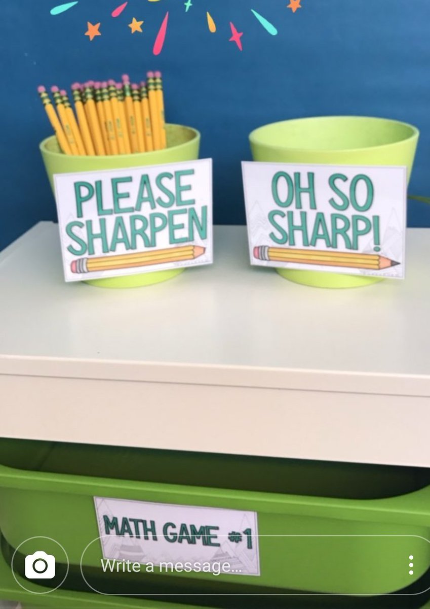 hayley_xuereb's tweet photo. Love this idea! Stops the "Miss Xuereb can I please sharpen my pencil" #acuedu_p https://t.co/0KogSaWVrl