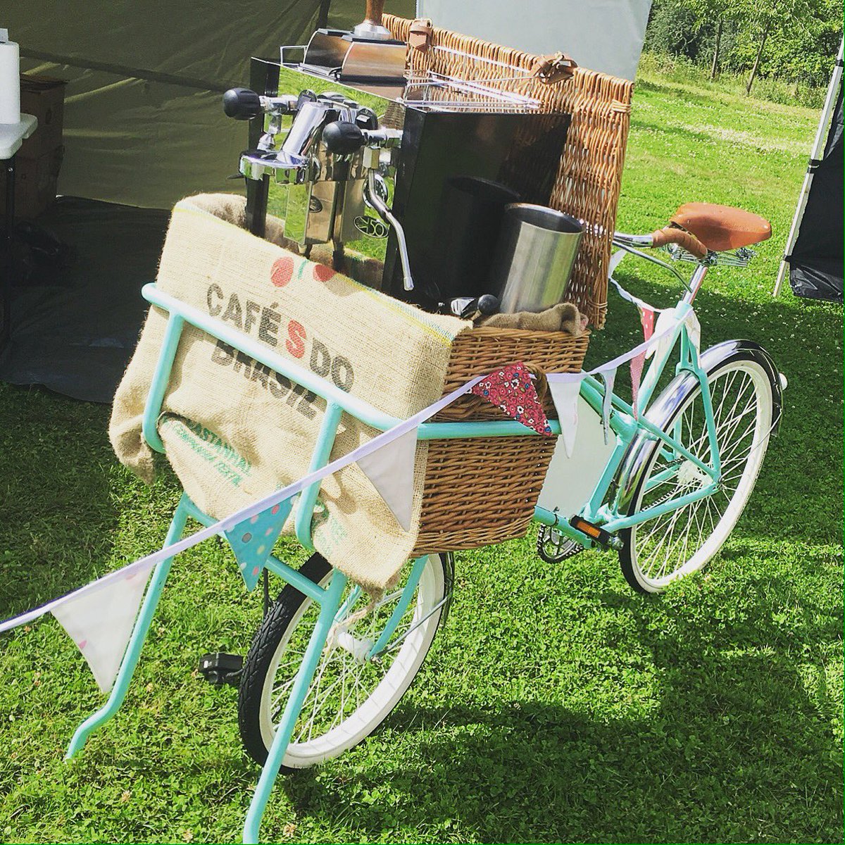Our new restored addition. Humphrey Espresso bike ☕️🍦for a delicious affogato #affogato #espressobike #gundle <a href="/brooksengland/">Brooks England</a> <a href="/FracinoUK/">Fracino</a>
