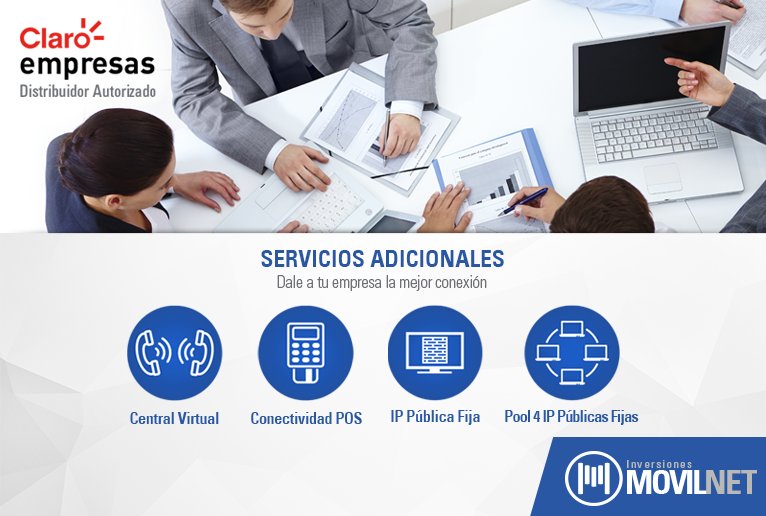 Inv_Movilnet's tweet photo. Añade servicios adicionales a tu empresa y gana más oportunidades de negocios #RedClaro #Claro #ClaroEmpresas → https://t.co/NHxfpN3JF4 https://t.co/1dVAxsJfhk