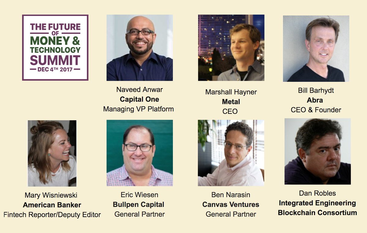 Future of Money (@futureofmoney) on Twitter photo New <a href="/futureofmoney/">Future of Money</a> speakers announced! From <a href="/CapitalOne/">Capital One</a>, <a href="/metalpaysme/">Metal Pay</a>, <a href="/AbraGlobal/">Abra</a>, <a href="/AmerBanker/">American Banker</a>, <a href="/bullpencap/">Bullpen Capital</a>, <a href="/CanvasVC/">Canvas Prime</a> New <a href="/futureofmoney/">Future of Money</a> speakers announced! From <a href="/CapitalOne/">Capital One</a>, <a href="/metalpaysme/">Metal Pay</a>, <a href="/AbraGlobal/">Abra</a>, <a href="/AmerBanker/">American Banker</a>, <a href="/bullpencap/">Bullpen Capital</a>, <a href="/CanvasVC/">Canvas Prime</a>