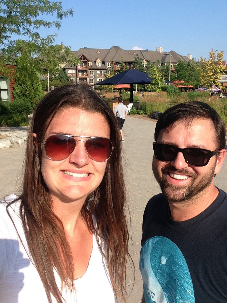 Mix1065OnAir's tweet photo. Stop #8 on the @VisitGrey tour is @BlueMtnVillage to ride the #RidgeRunner! - Cory & Jamie #visitgreyfam #ColourItMyWay https://t.co/DJ3PjFeiZj