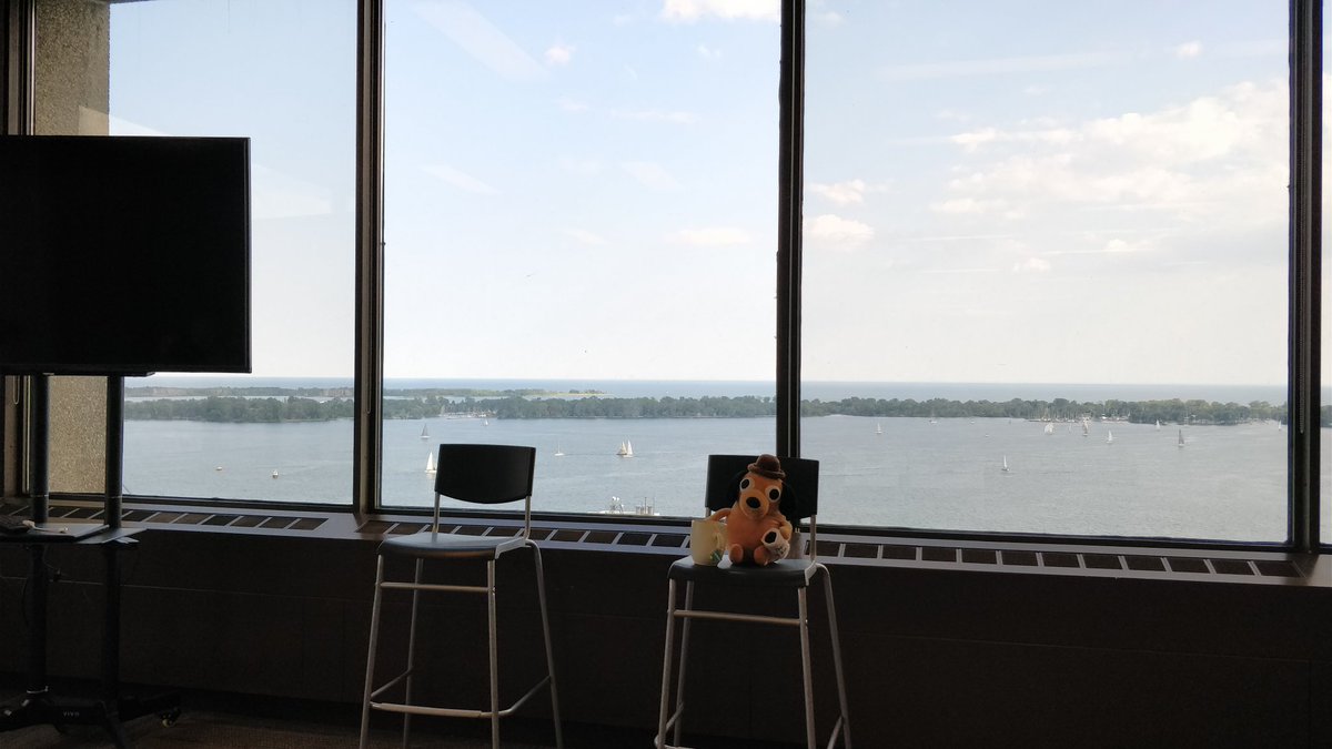 damovisa's tweet photo. Quite the office view for #DevopsTO! https://t.co/TGjNRi2qHD