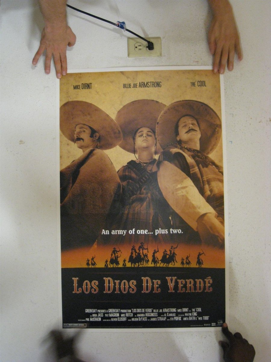 GDMerch's tweet image. Green Day Poster Los Dios De Verde As Banditos
#greenday #mikedirnt #billiejoearmstrong #trecool #revolutionradio
bit.ly/2frfkag