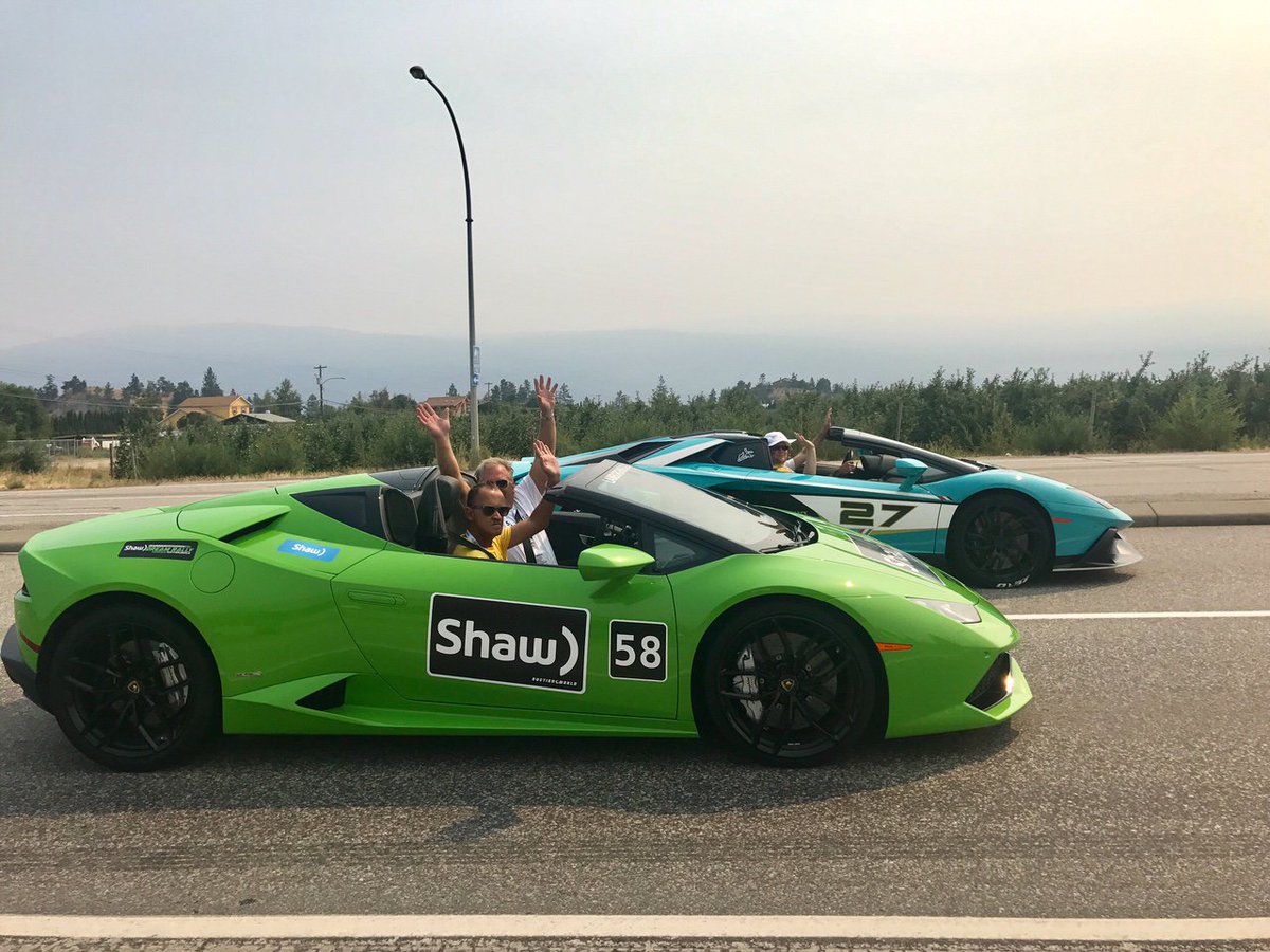 LamborghiniVan's tweet photo. On August 6th, a few of our valued clients joined the Okanagan Dream Rally in Kelowna, BC.  #okanagandreamrally #lamborghinivancouver https://t.co/Wqdc7dSEoT