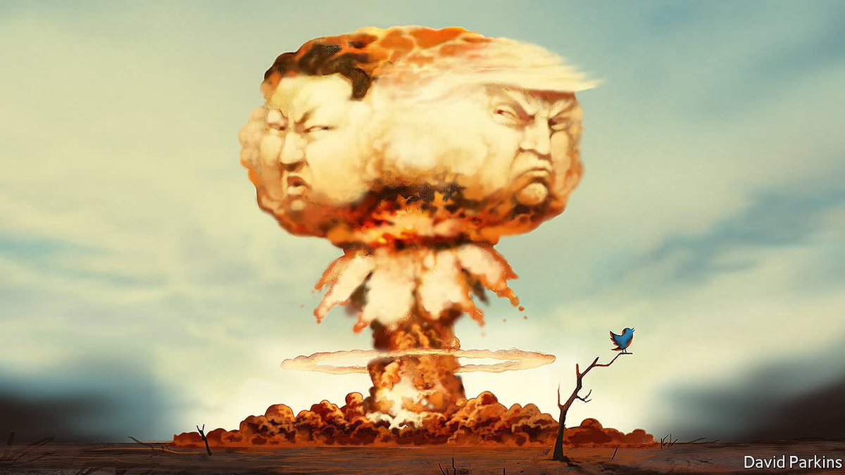 NORTHWESTHORROR's tweet photo. Horror theme of the day: Nuclear War @HorrorBrew @pdxevents North Korea and Trump can't wait to play! #armageddon https://t.co/H9nge1uJFX