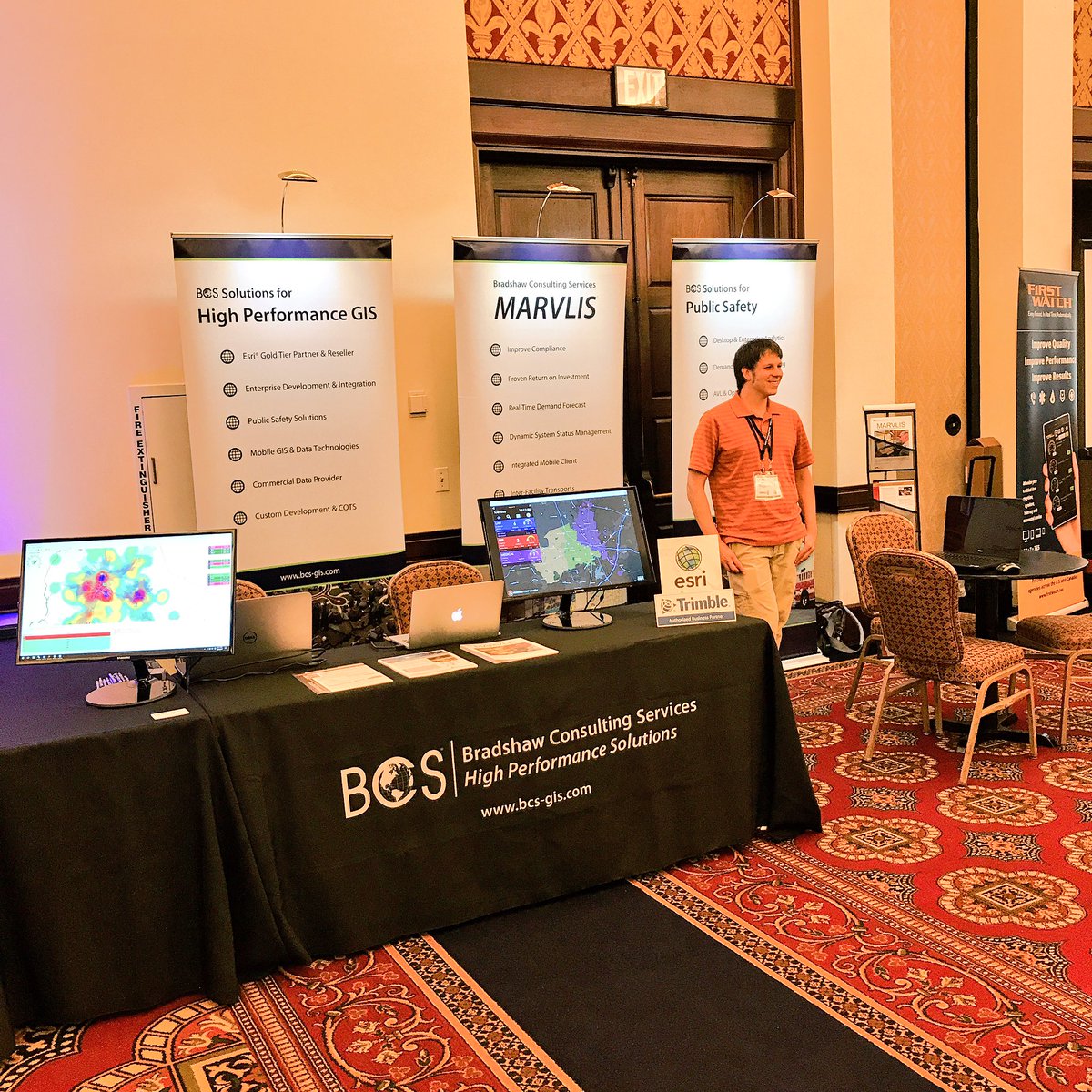 bcsgis's tweet photo. With the @PinnacleEMS keynote coming to an end, come on over, grab a drink and snack, and catch up with us at the booth! #pinnacle2017 https://t.co/xcrsXNzoIl