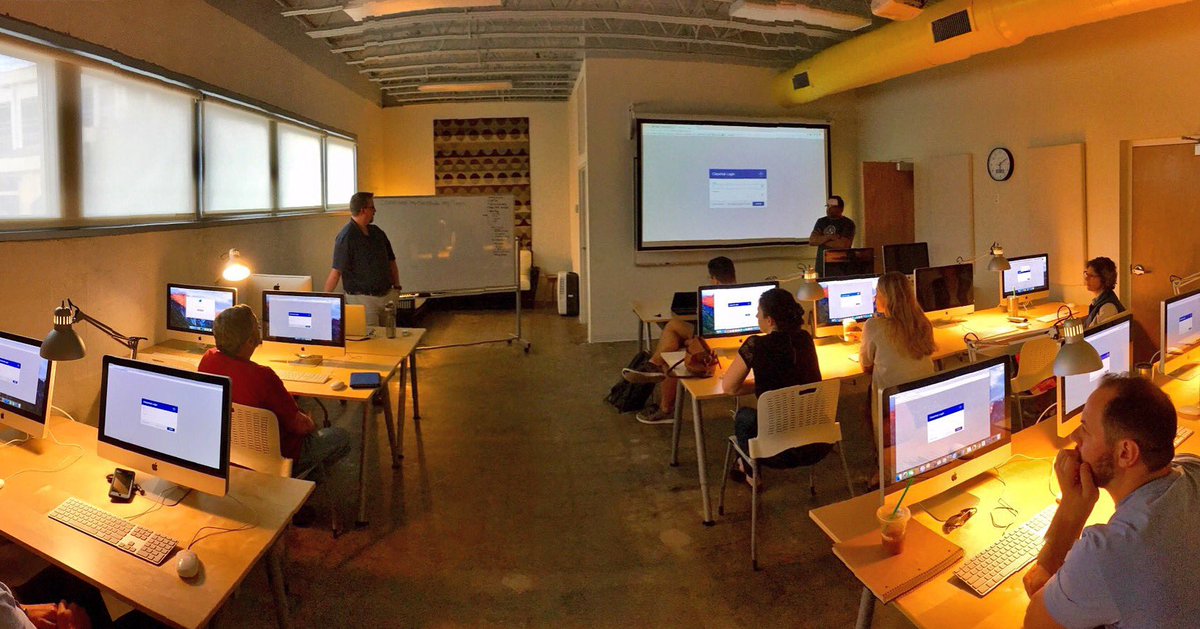 Excited to get our Intro to Web Development class started! #chstech #codecamp #coding